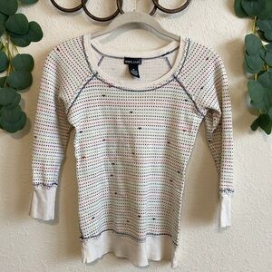 Vintage Y2K Wet Seal Grunge Heart Henley Top💕